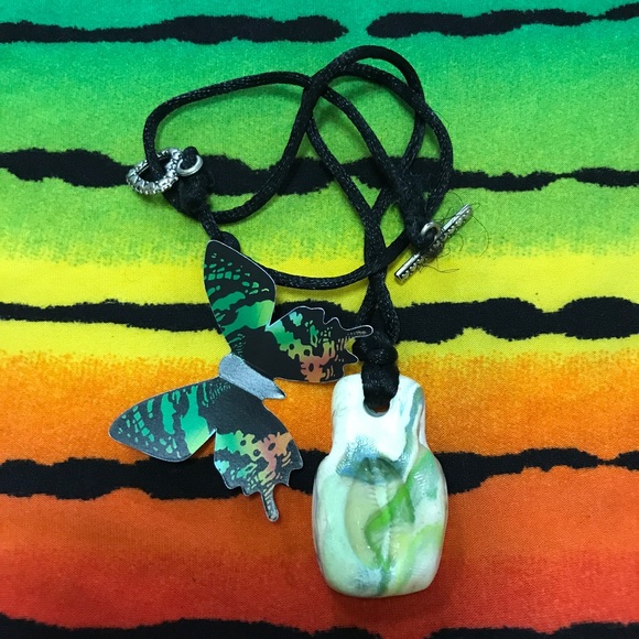 Ceramic One of a Kind Handmade Vintage Rare Unique Boho Necklace - Picture 16 of 16